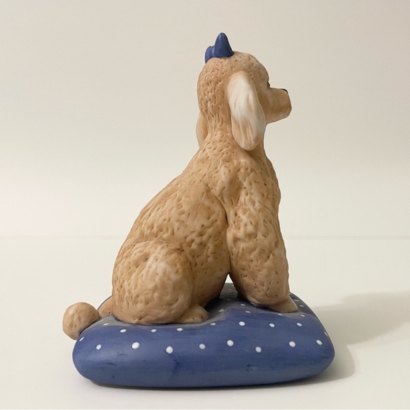 Vintage 1987 Franklin Mint World Of Puppies Poodle Dog Figurine - Picture 6 of 14